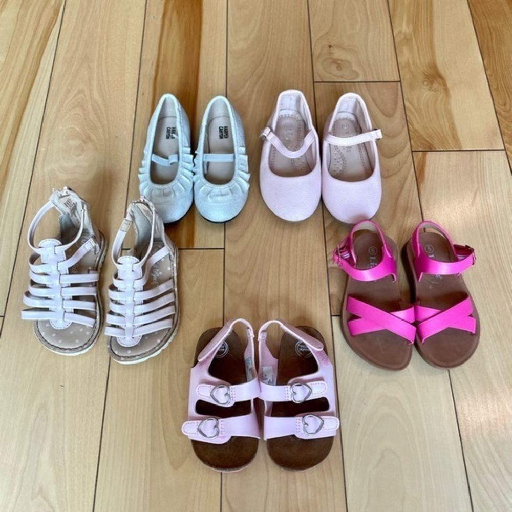 Sandals/Shoes -Lot of 5- Sizes 4, 5, & 6